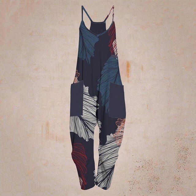 Valenzora - Geometric Strap Jumpsuit