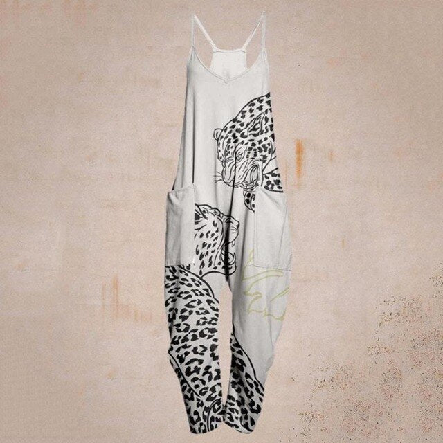 Valenzora - Geometric Strap Jumpsuit
