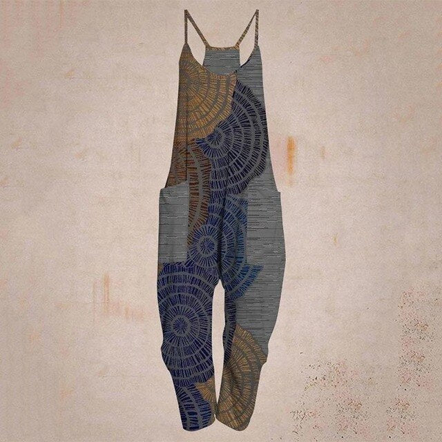 Valenzora - Geometric Strap Jumpsuit
