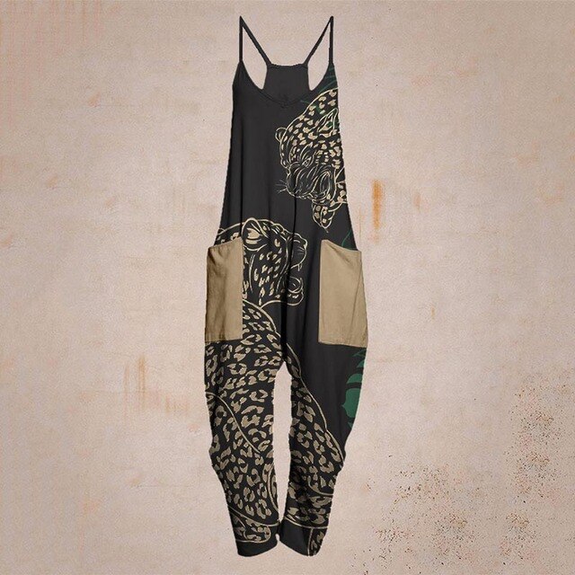 Valenzora - Geometric Strap Jumpsuit