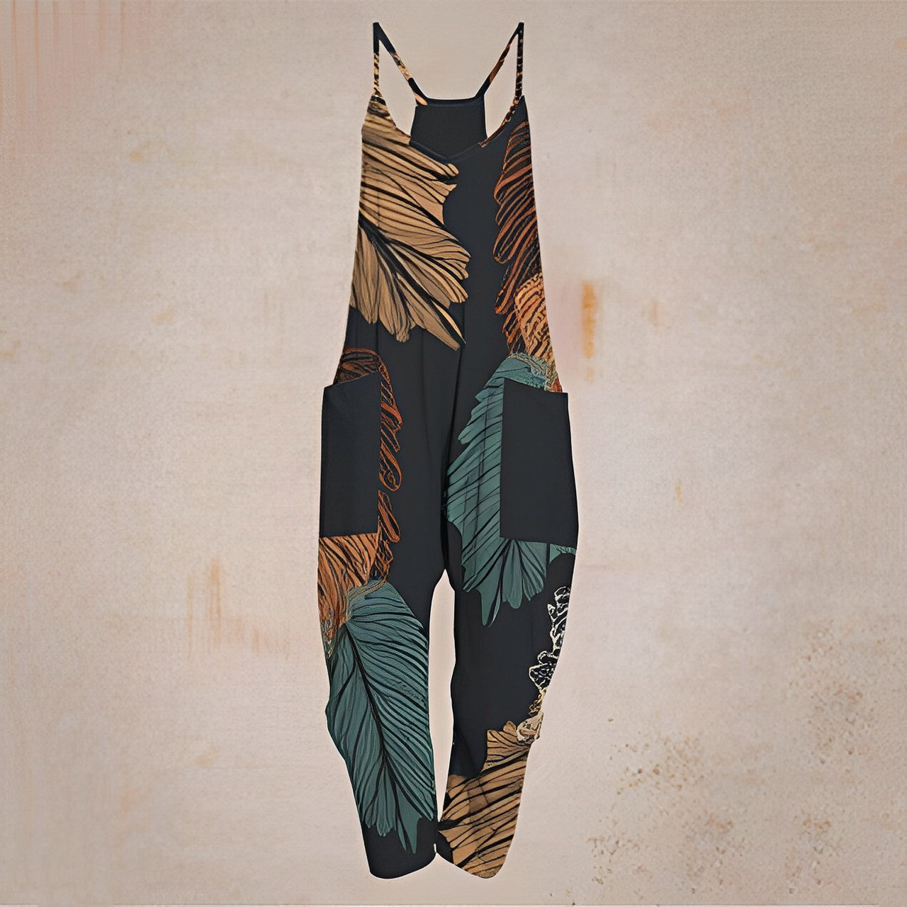 Valenzora - Geometric Strap Jumpsuit