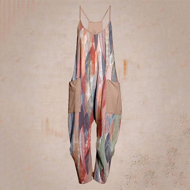 Valenzora - Geometric Strap Jumpsuit
