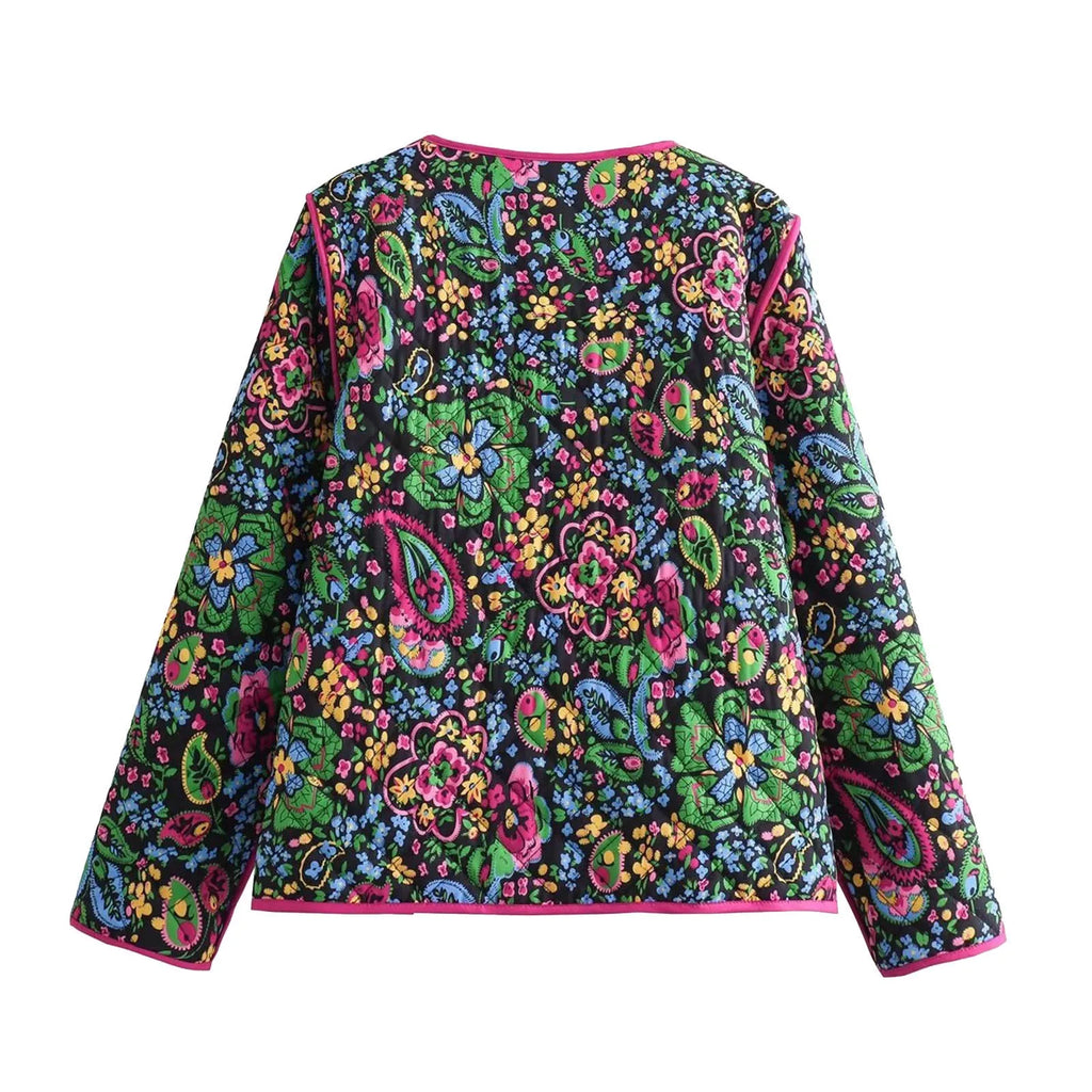 Valenzora – Bestickte Damenjacke mit Blumenmuster