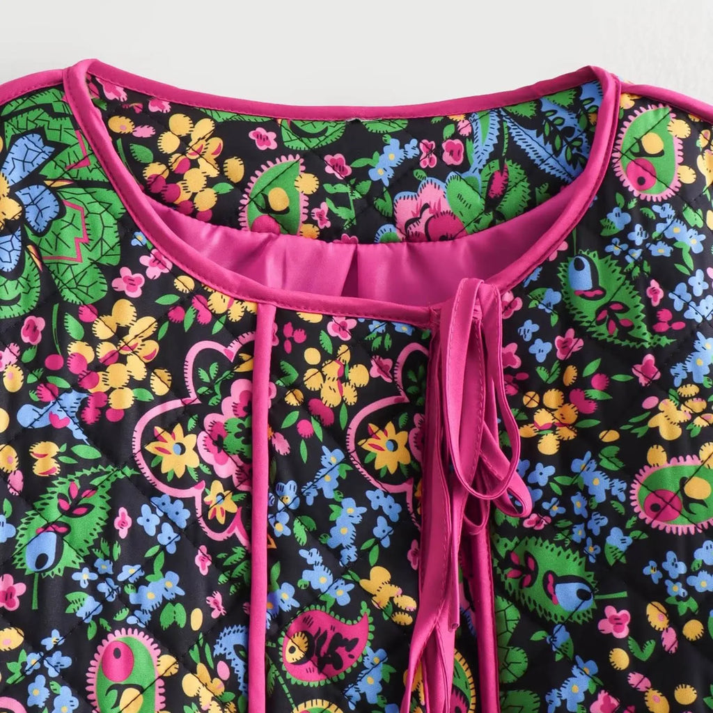 Valenzora – Bestickte Damenjacke mit Blumenmuster