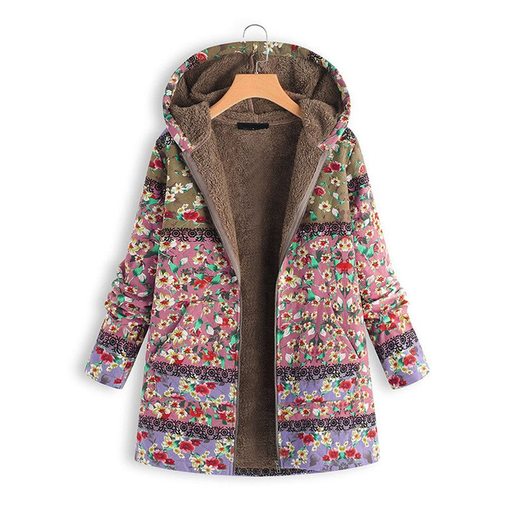 Valenzora | Floral Splendor Jacket - Elegant women's jacket with floral pattern