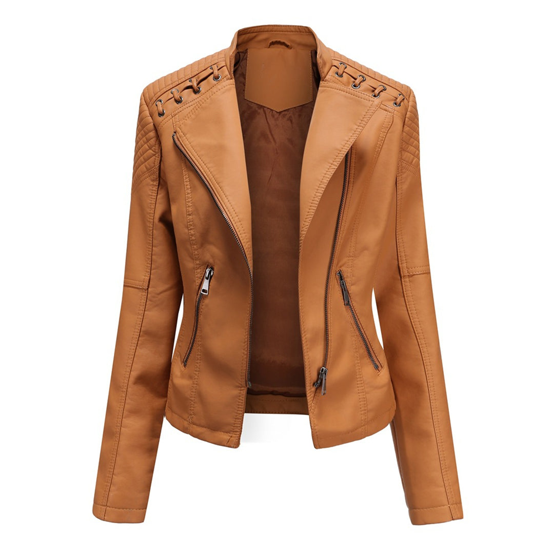 Valenzora - fashionable leather jacket in premium quality