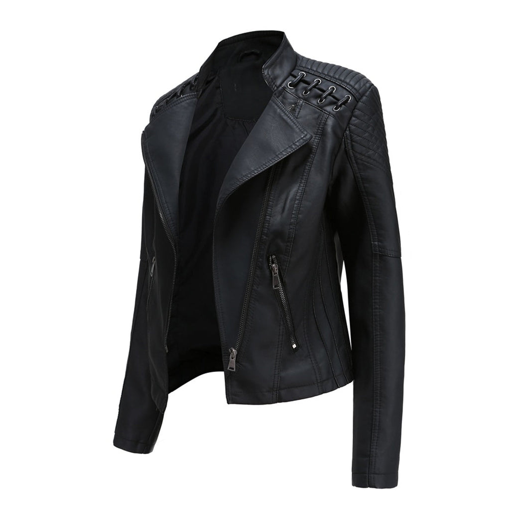 Valenzora - fashionable leather jacket in premium quality