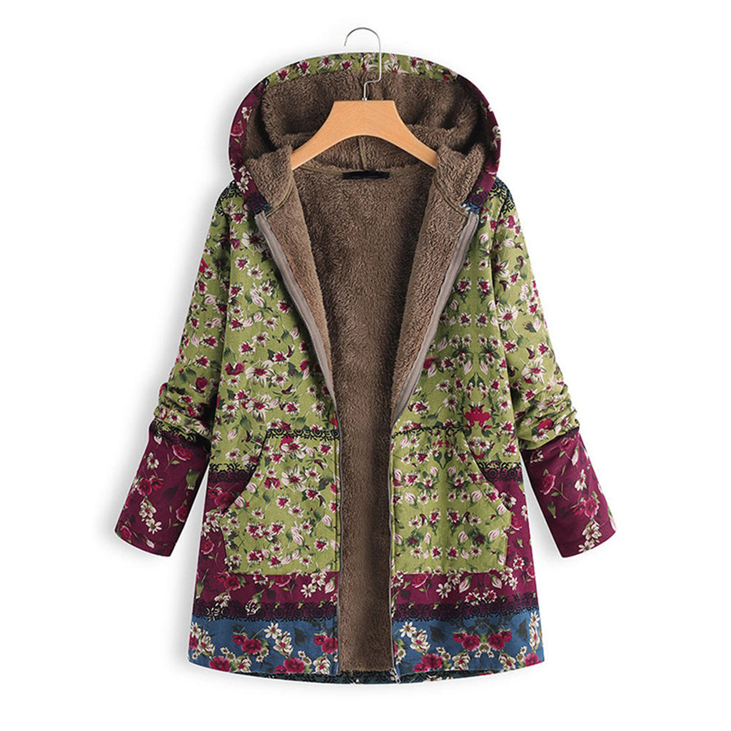Valenzora | Floral Splendor Jacket - Elegant women's jacket with floral pattern