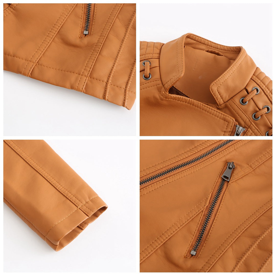 Valenzora - fashionable leather jacket in premium quality