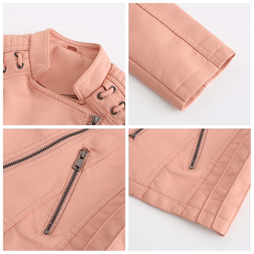 Valenzora - fashionable leather jacket in premium quality