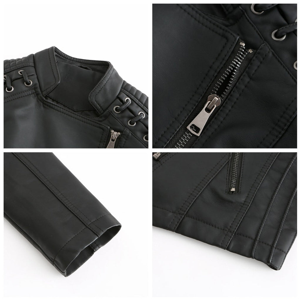 Valenzora - fashionable leather jacket in premium quality
