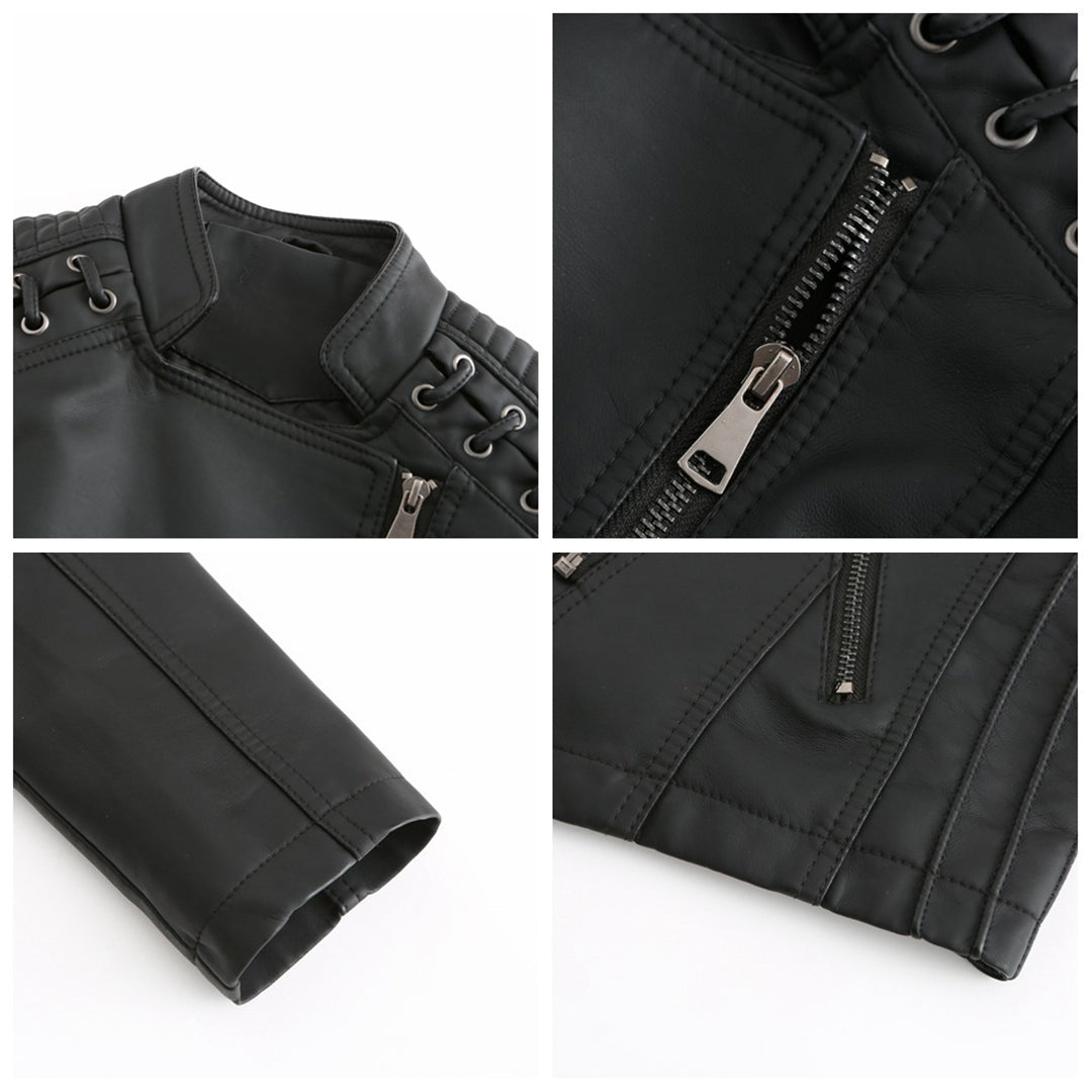Valenzora - fashionable leather jacket in premium quality