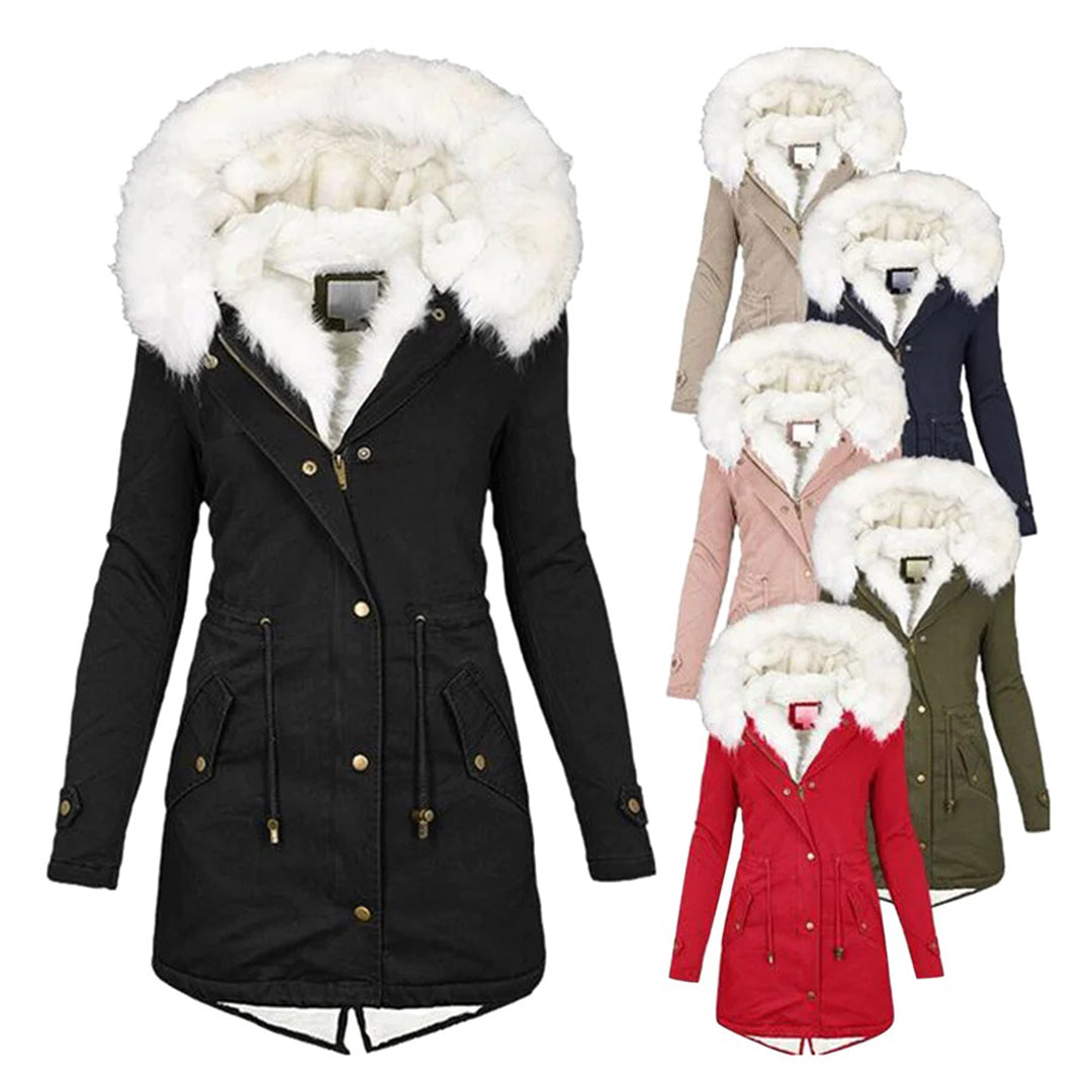 Valenzora | Padded Winter Jacket with Fur for Women