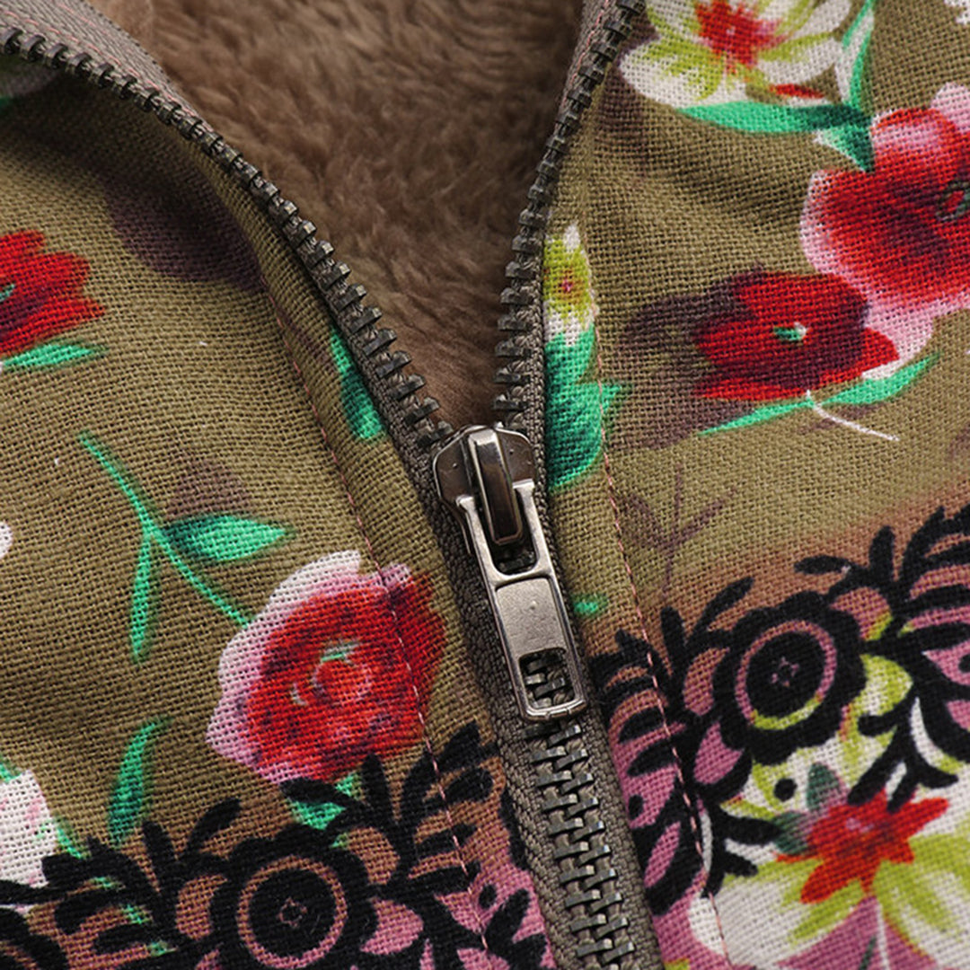 Valenzora | Floral Splendor Jacket - Elegant women's jacket with floral pattern