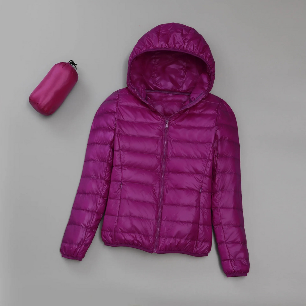 Valenzora | Lightweight down jacket with hood for women