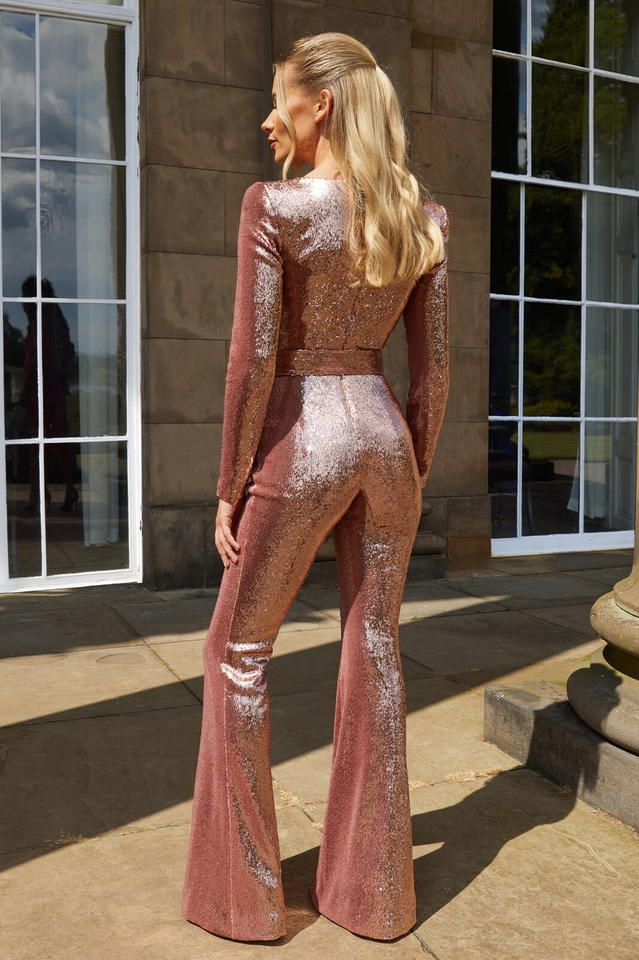 Valenzora Marissa Sequin Jumpsuit