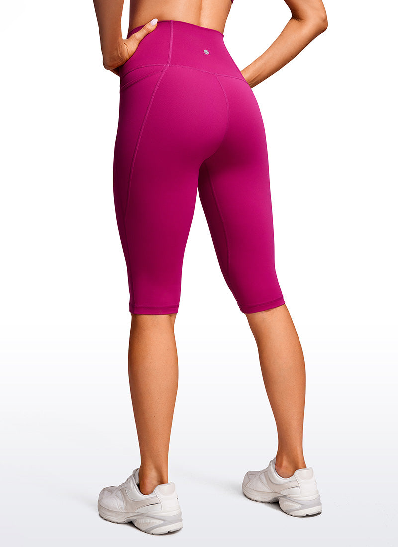 Valenzora | Capri-Leggings mit Taschen, knielang, 33 cm