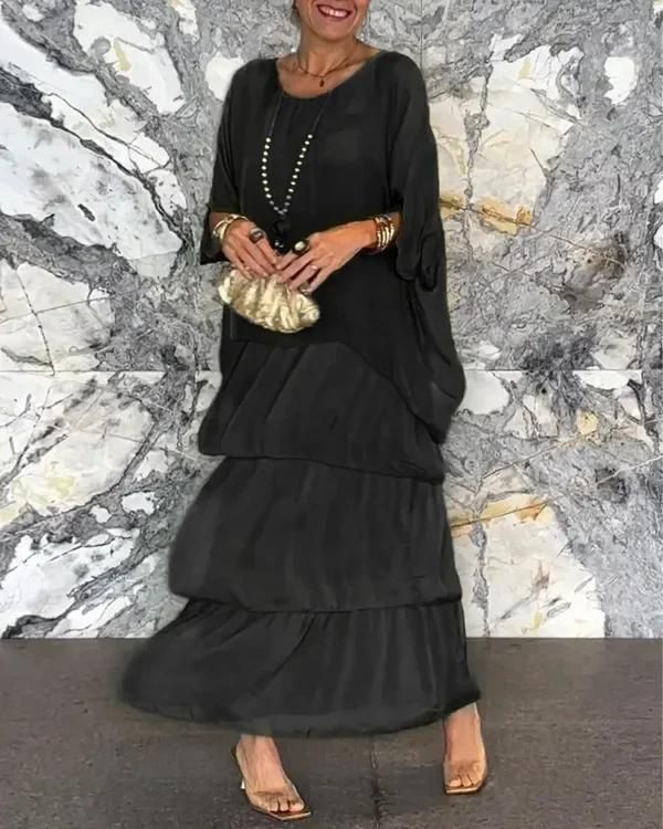 Valenzora | Luxurious Elegant Chiffon Dress