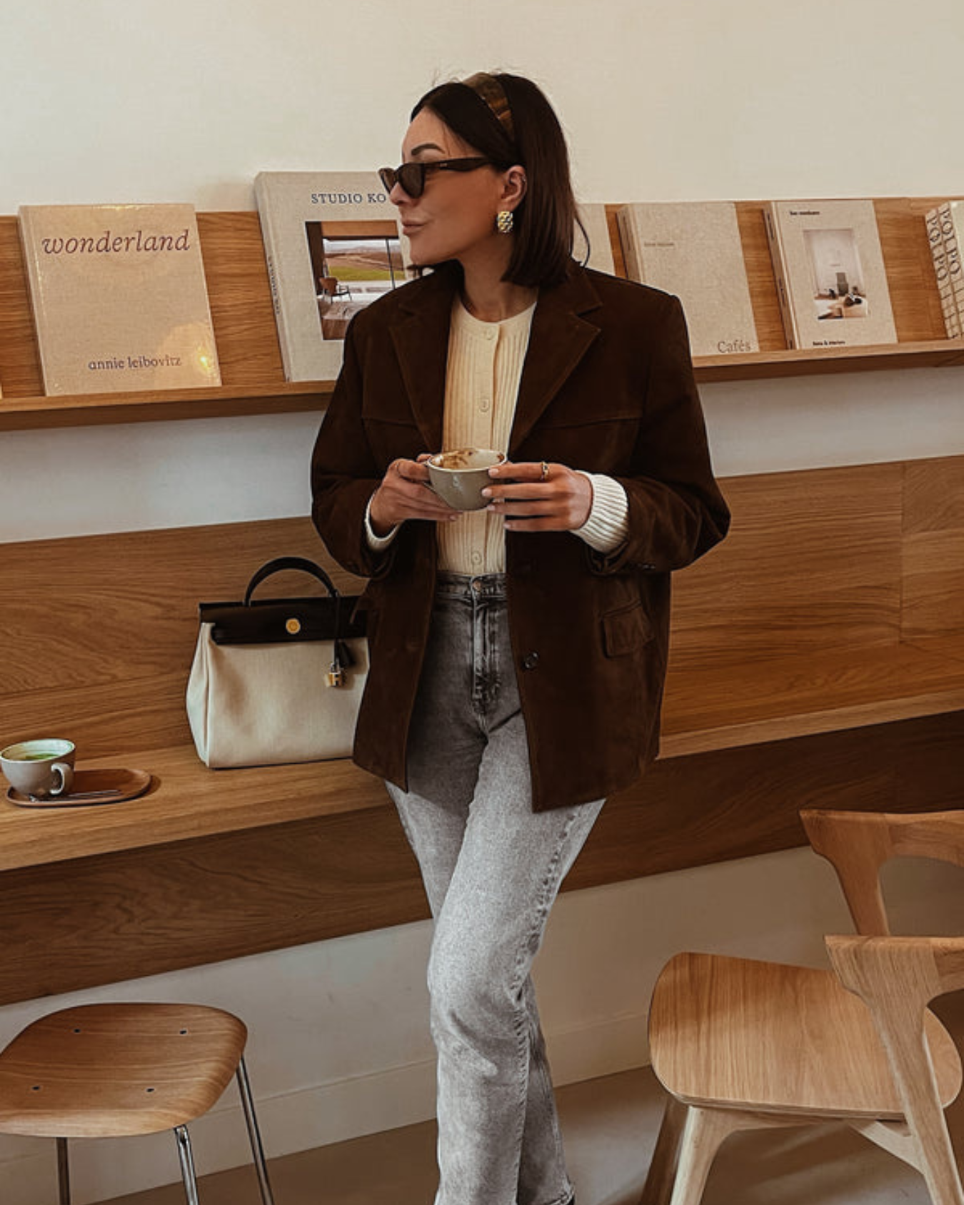 Valenzora | and modern women's blazer in suede look