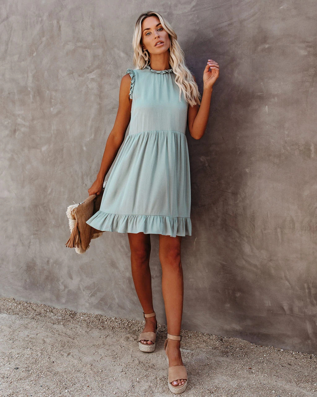 Valenzora | Boho Hippie Dress Blue