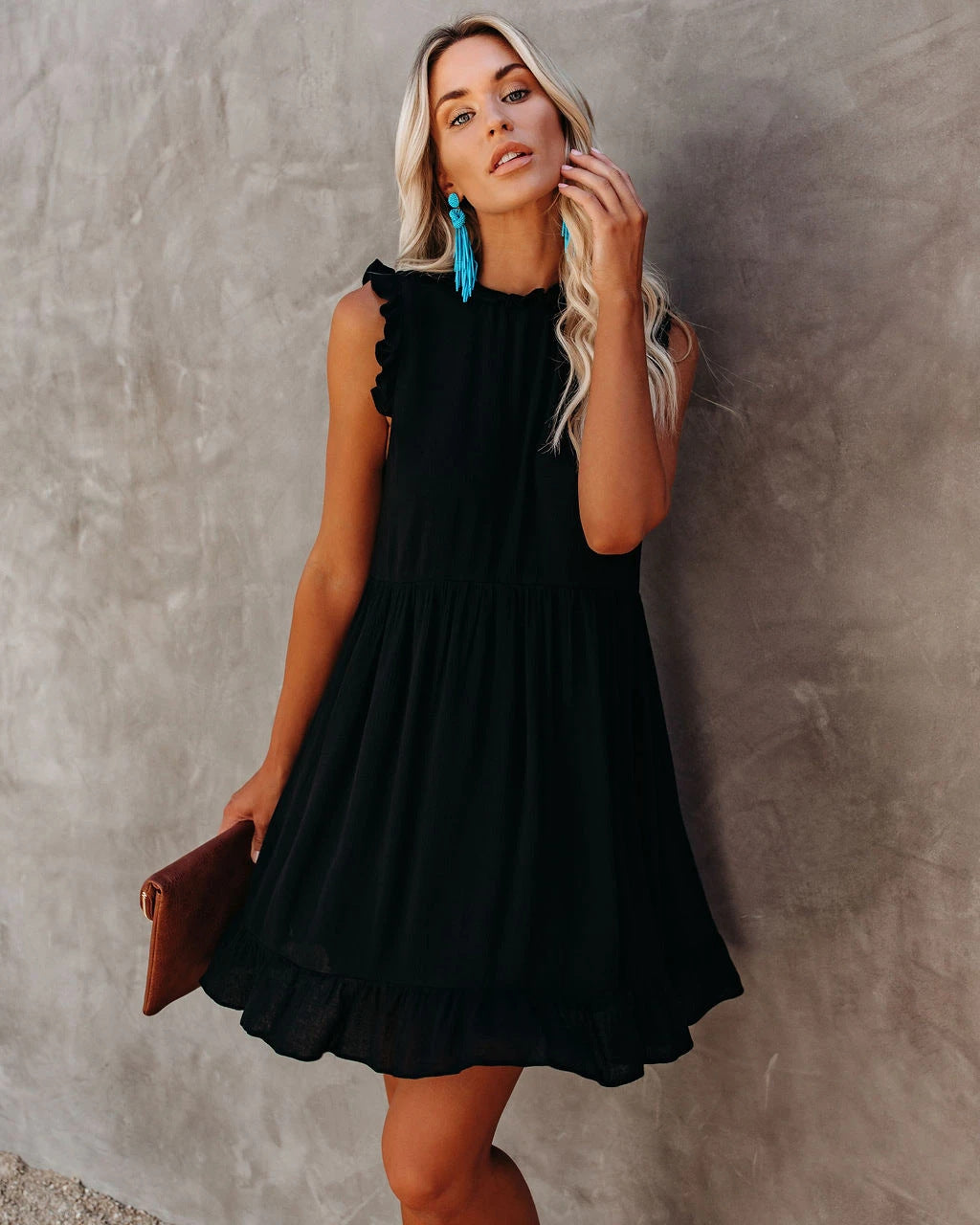 Valenzora | Boho Hippie Dress Blue