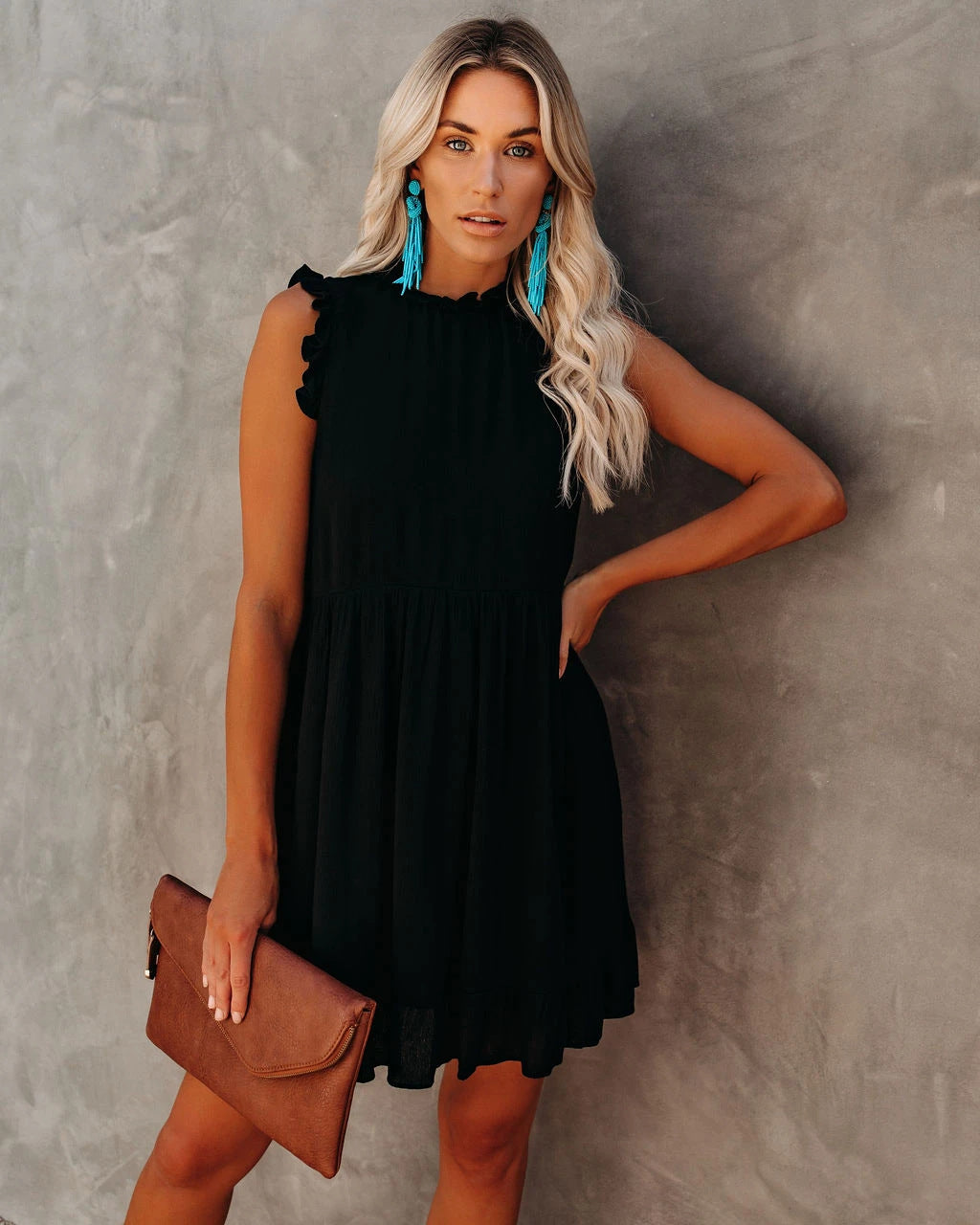 Valenzora | Boho Hippie Dress Blue