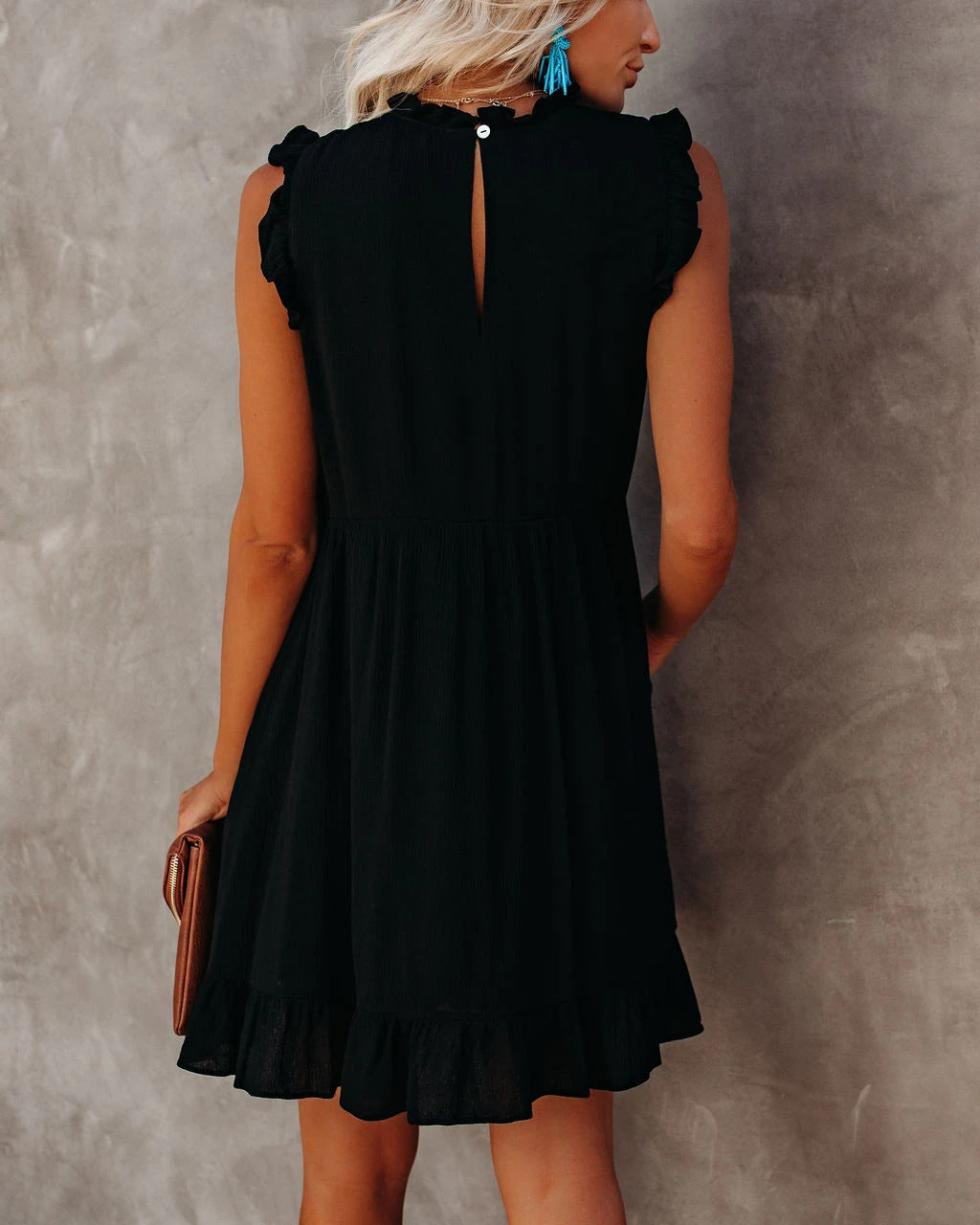 Valenzora | Boho Hippie Dress Blue
