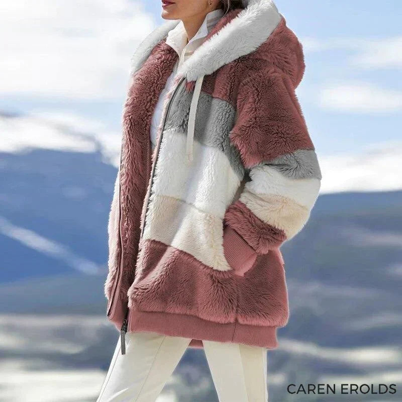 2026 Cozy tweed hooded jacket with plush wool lining