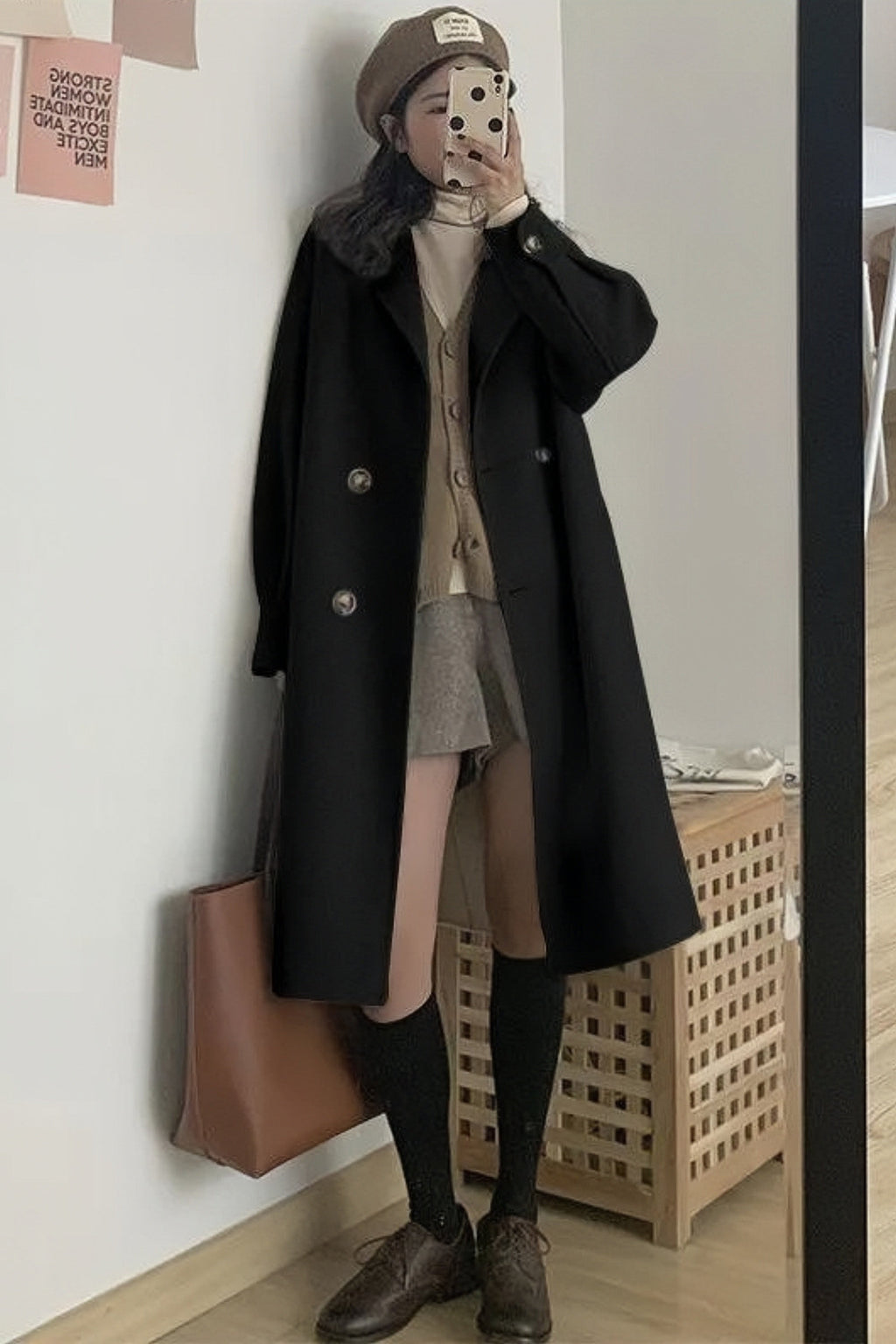Relaxed and timeless winter dress