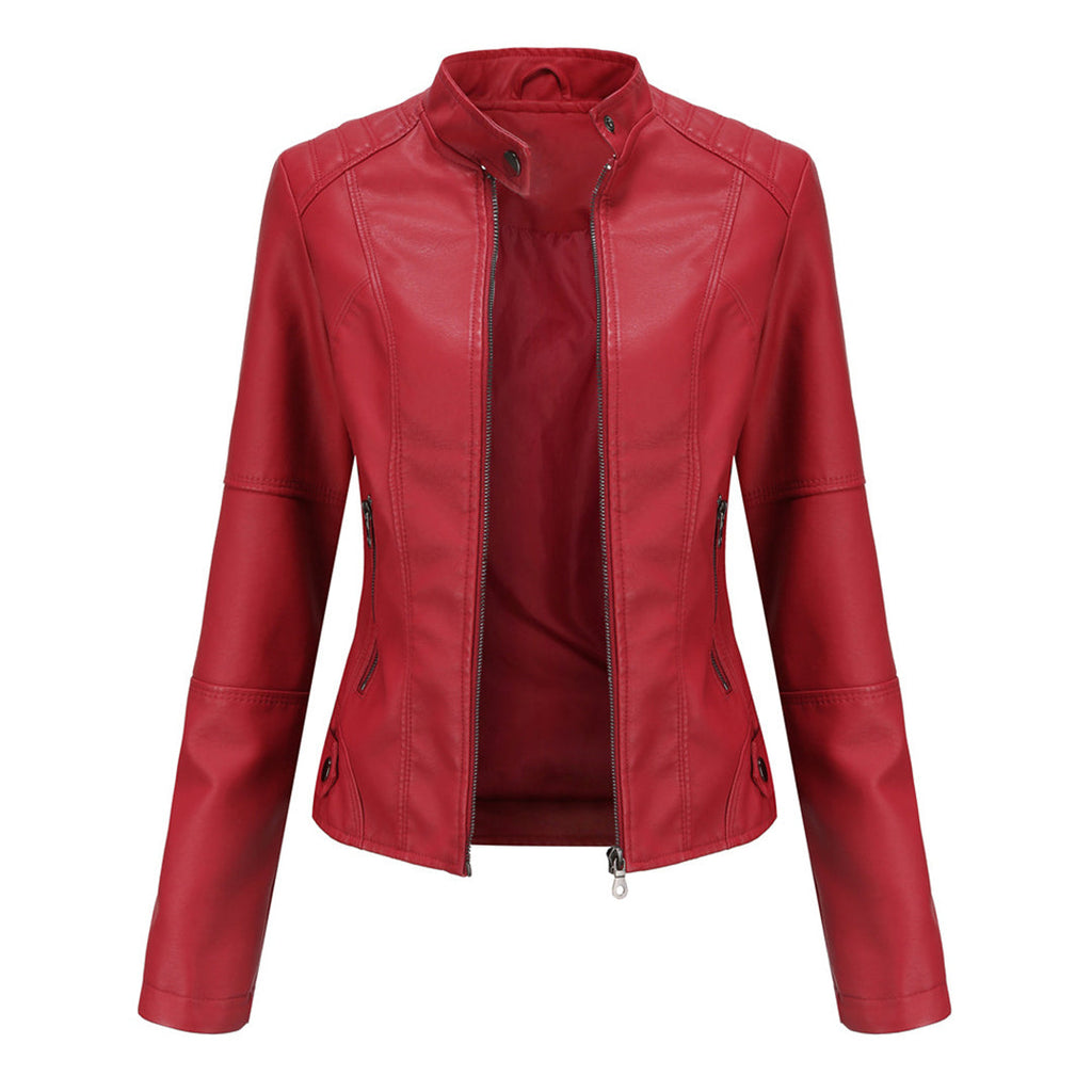Valenzora | Classic leather biker jacket