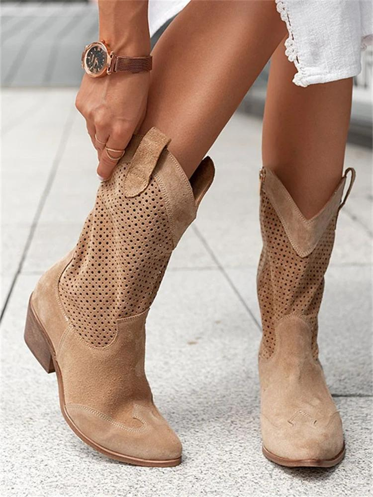 Valenzora | Breathable cowboy boots for women