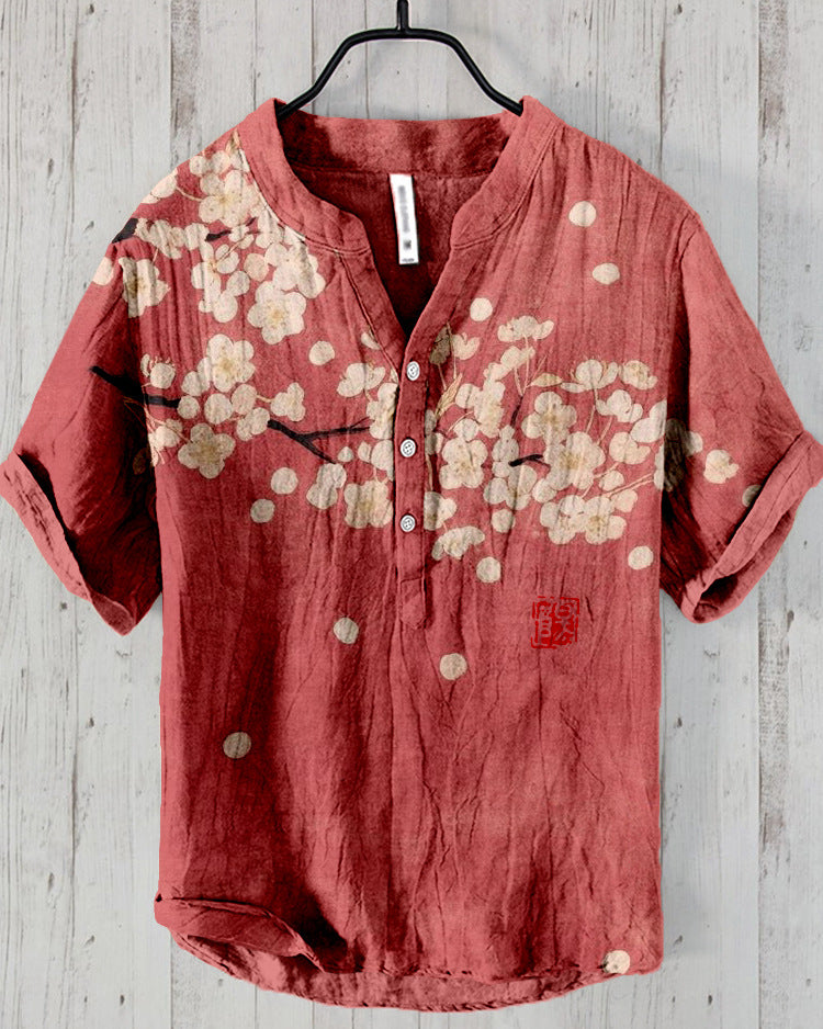Valenzora | Japanese shirt made of linen blend