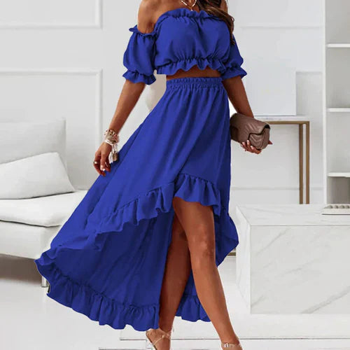 Valenzora | Elegant ruffled dress set
