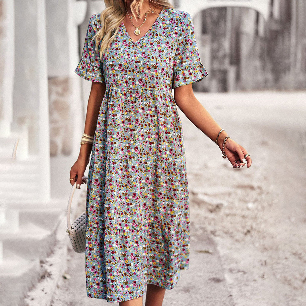 Blossomé™ - Elegant floral mini dress for women