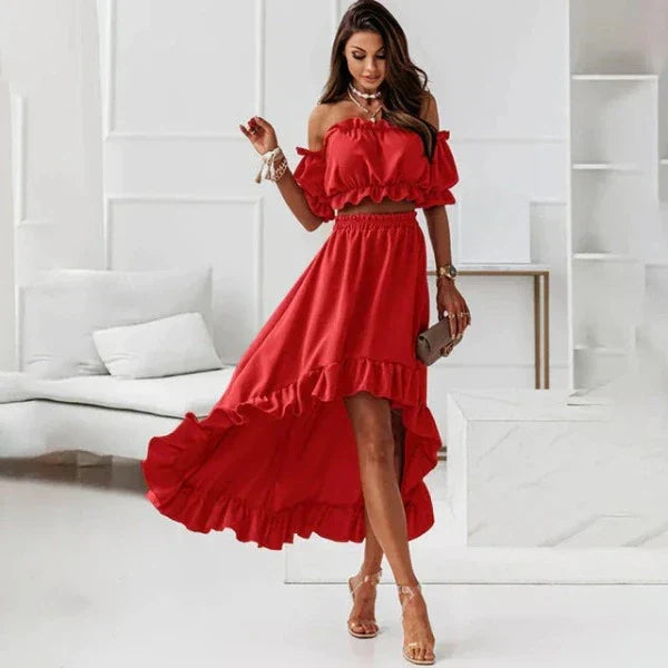 Valenzora - Ruffled Clothing Set