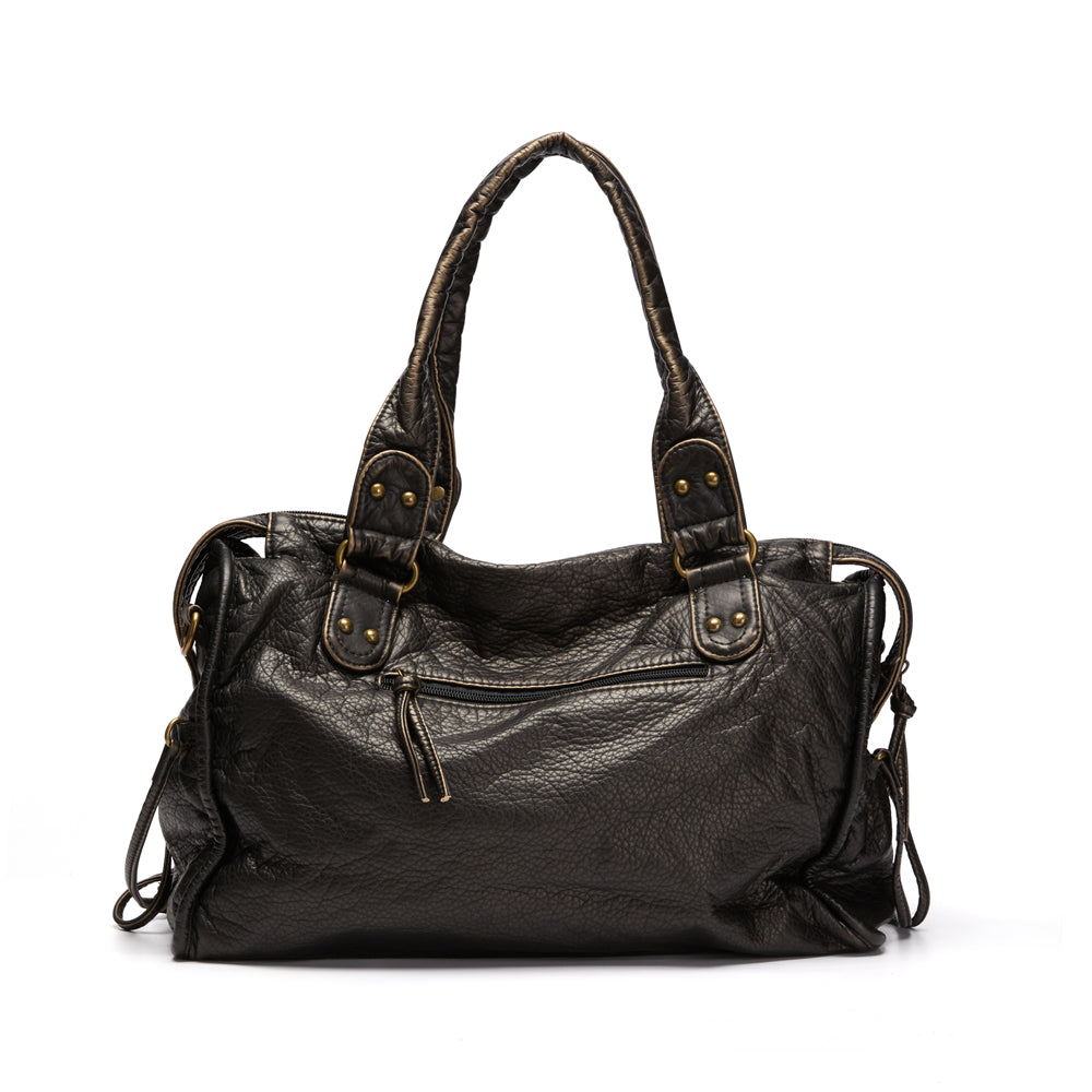 Obsidian - Luxury Black Leather Handbag