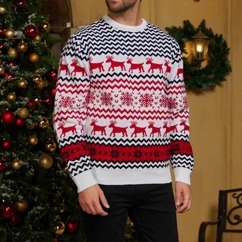 Valenzora - Hässlicher Weihnachtspullover - Gemütlicher Strickpullover im skandinavischen Stil