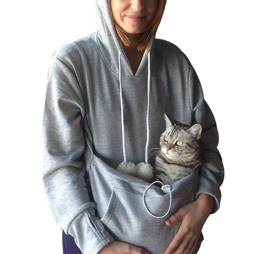 Valenzora - Women's hooded sweatshirt with embroidered zip pockets for casual winter wear