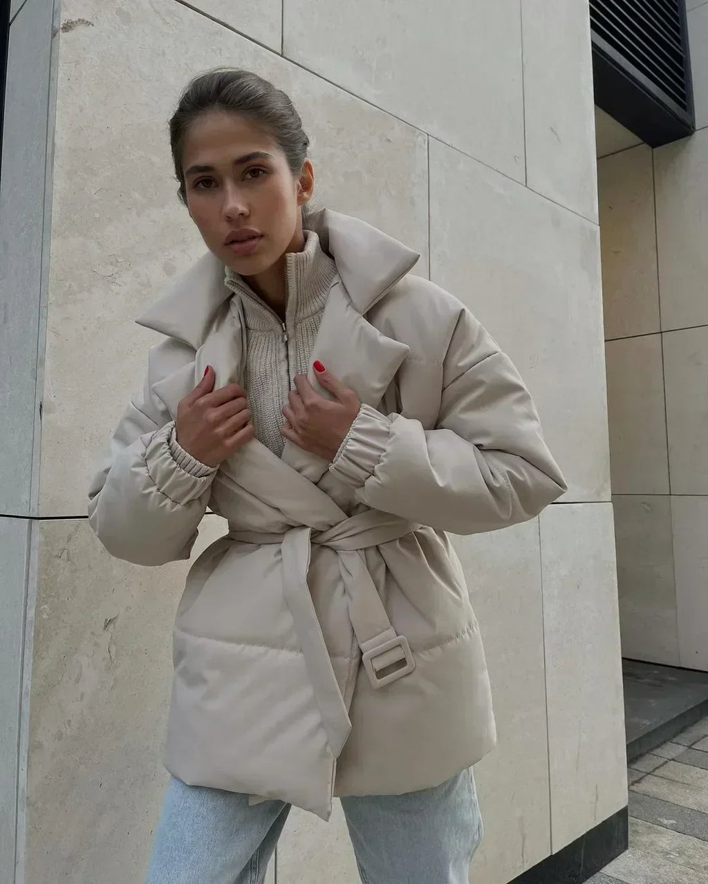 Valenzora – Pufferjacke – Mit Gürtel