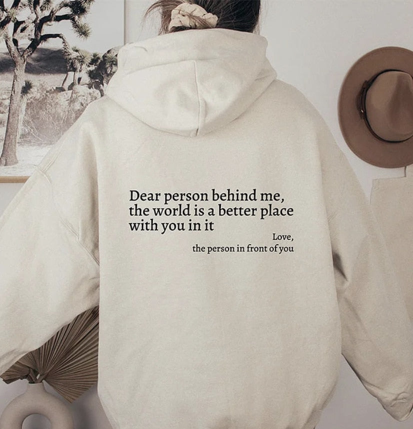 Angel - Dear person behind me Unisex Hoodie