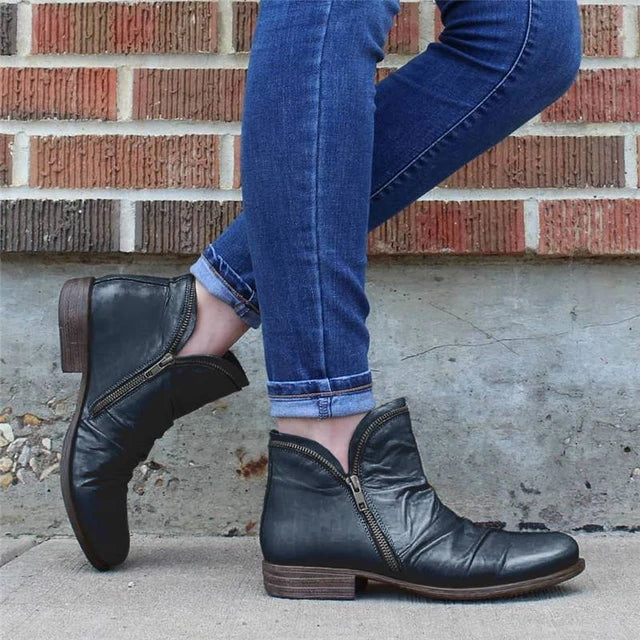 Valenzora - Women's Zipper Ankle Boots