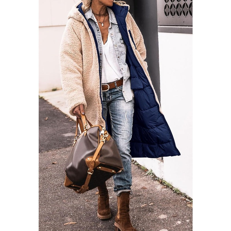 Valenzora | Double-breasted reversible jacket for women