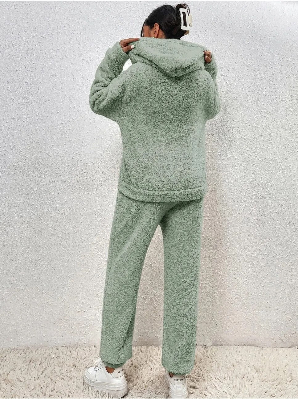 Valenzora | Teddy hooded loungewear for women