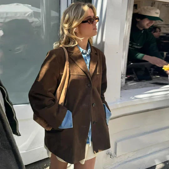 Valenzora | Retro Brown Women's Jacket
