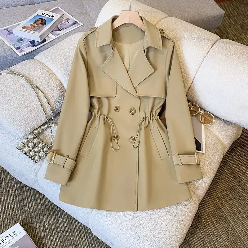 Valenzora | Elegant, mid-length trench coat for women