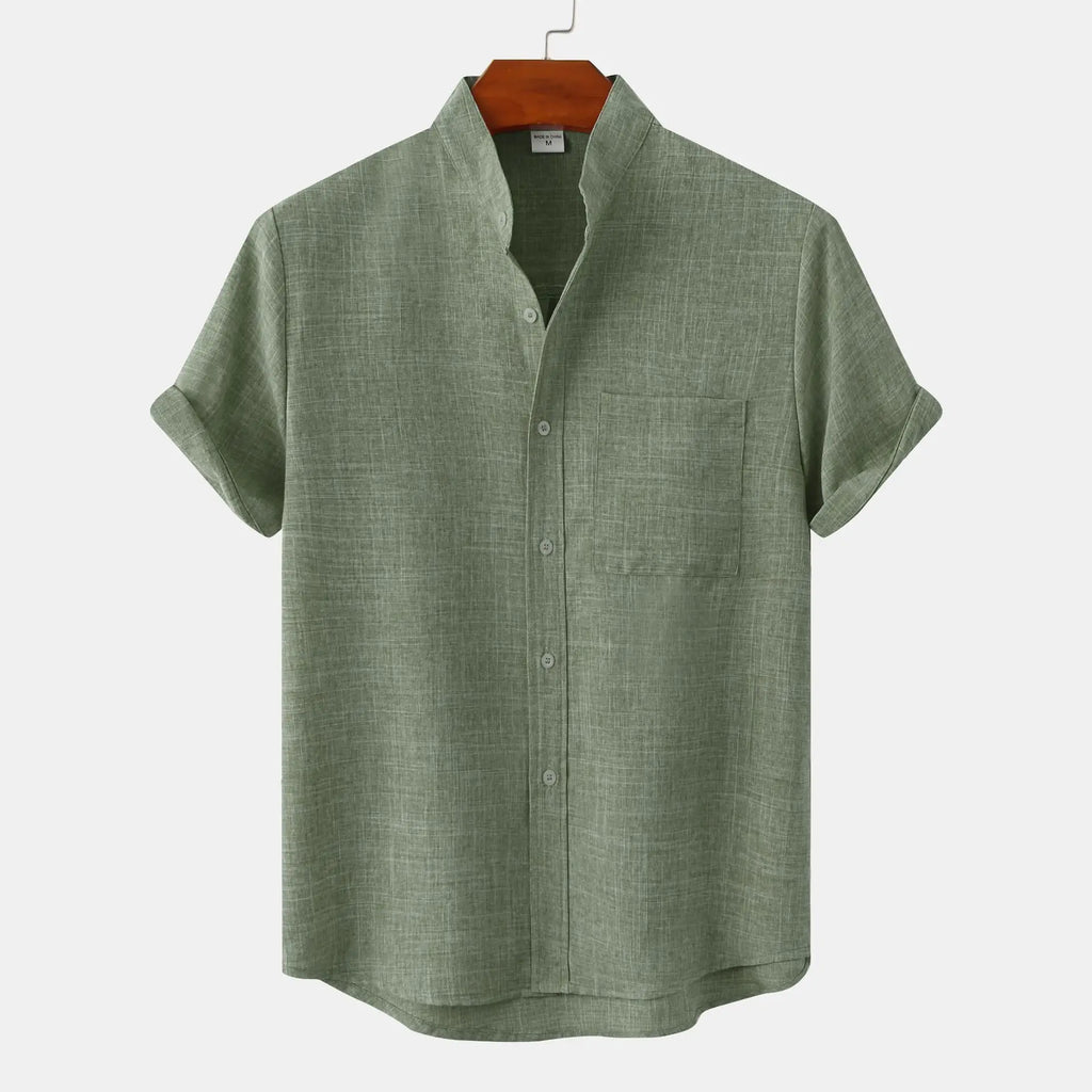 Valenzora | Luxurious linen shirt with short sleeves