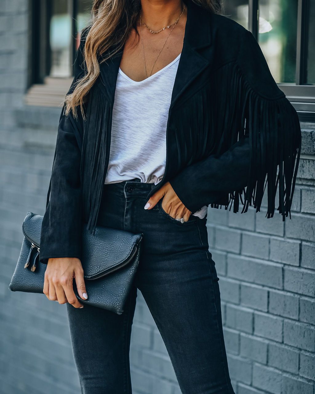 Valenzora Youthful suede jacket trend - fringed cardigan with tassel hem, E-girl biker jacket, 90s vintage streetwear, cool design