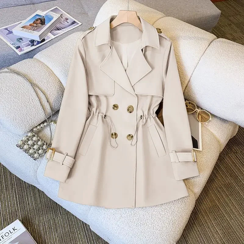Valenzora | Elegant, mid-length trench coat for women