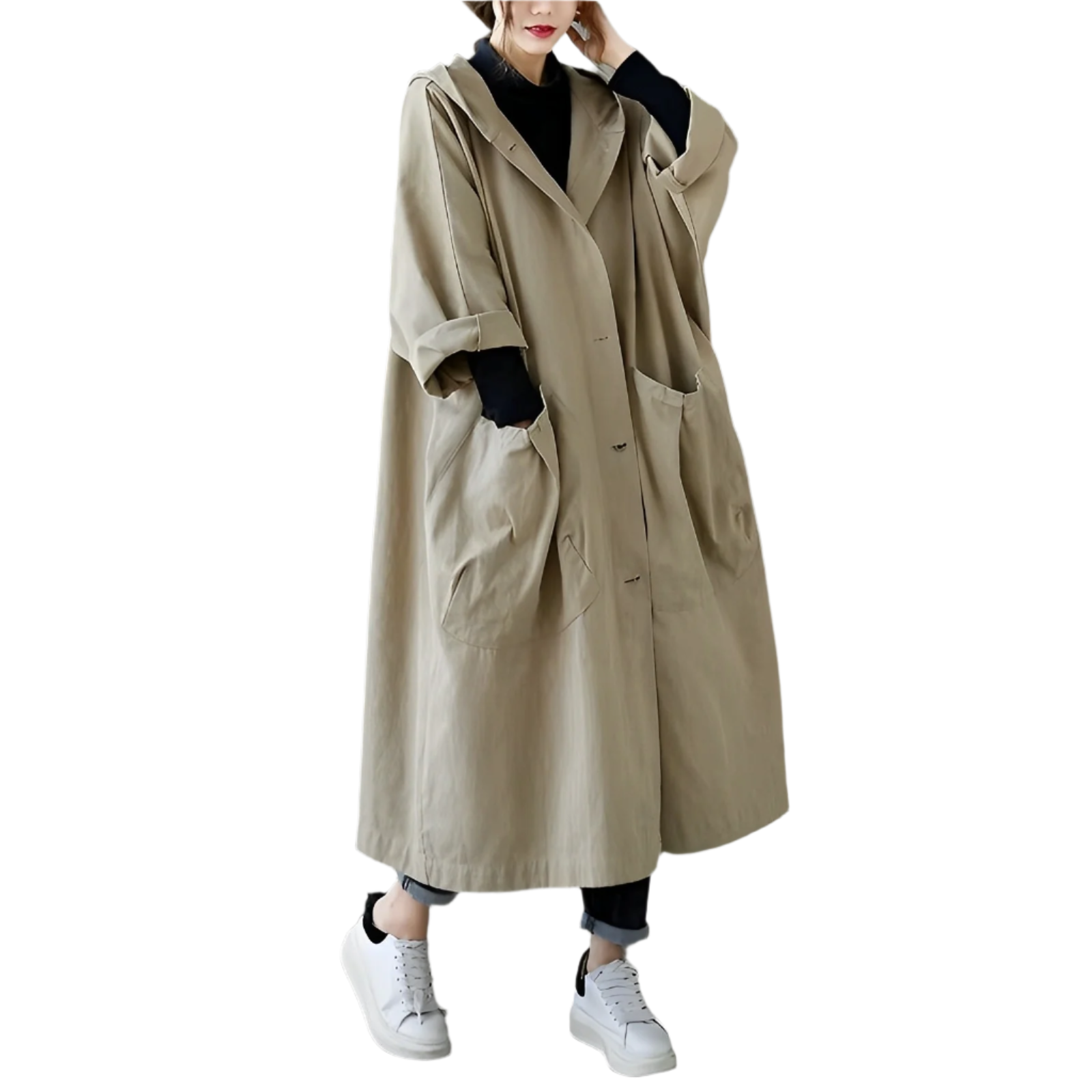 Valenzora | Oversized Windbreaker with Pockets