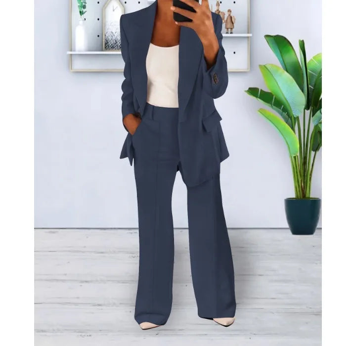 Valenzora | Elegantes Hosenanzug- und Jacken-Set für Damen